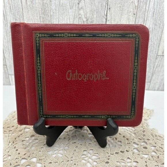Vintage Autograph Book 1947 LOTS of Great Fun Inscriptions - Picture 1 of 8